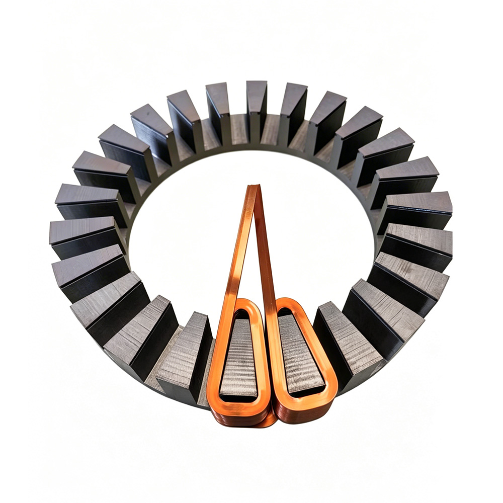 Axial flux motor core